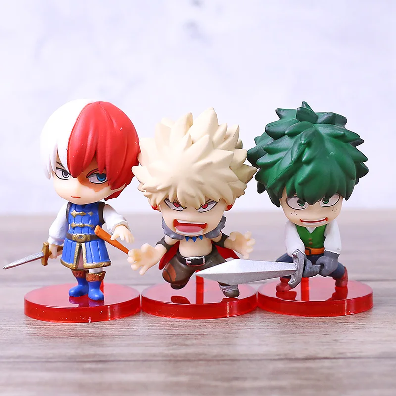 Экшн-модель Todoroki Shoto Bakugou Katsuki Izuku Midoriya, коллекционная игрушка из ПВХ, фигурка моя геройская Академия Q версия 3 шт./компл.
Экшн-модель Todoroki Shoto Bakugou Katsuki Izuku Midoriya, коллекционная игрушка из ПВХ, фигурка моя геройская Академия Q версия 3 шт./компл.