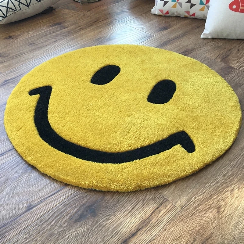 Smiling face animation bedroom carpet living room coffee table sofa bed study custom handmade carpets Home Decoration
Smiling face animation bedroom carpet living room coffee table sofa bed study custom handmade carpets Home Decoration