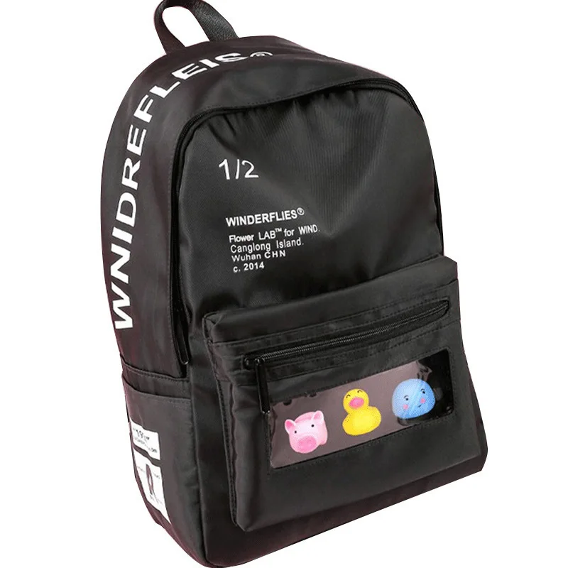Letters Print Women Backpack Casual High Quality Harajuku Travel Bag Girls Fashion Ribbons School Bag Big Bagpack
Letters Print Women Backpack Casual High Quality Harajuku Travel Bag Girls Fashion Ribbons School Bag Big Bagpack