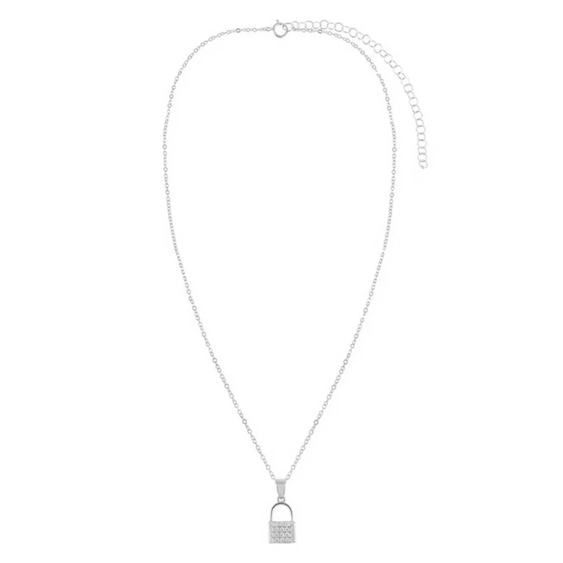 AIDE Chain with Lock Necklace for Women Zircon Padlock Pendant Chain Gothic Cool Bijoux Femme 925 Silver Jewelry naszyjnik
AIDE Chain with Lock Necklace for Women Zircon Padlock Pendant Chain Gothic Cool Bijoux Femme 925 Silver Jewelry naszyjnik