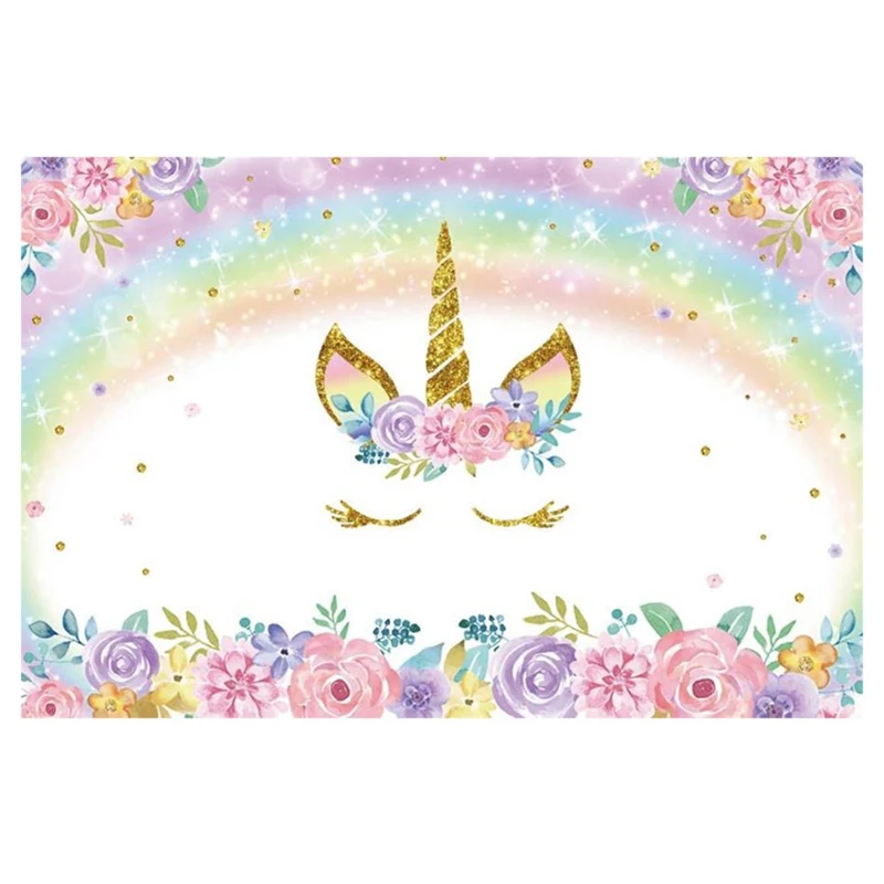 90*150cm Unicorn Birthday Party Decorations Kids Unicorn Party Backdrop Rainbow Photography Background Baby Shower Decoration
90*150cm Unicorn Birthday Party Decorations Kids Unicorn Party Backdrop Rainbow Photography Background Baby Shower Decoration
