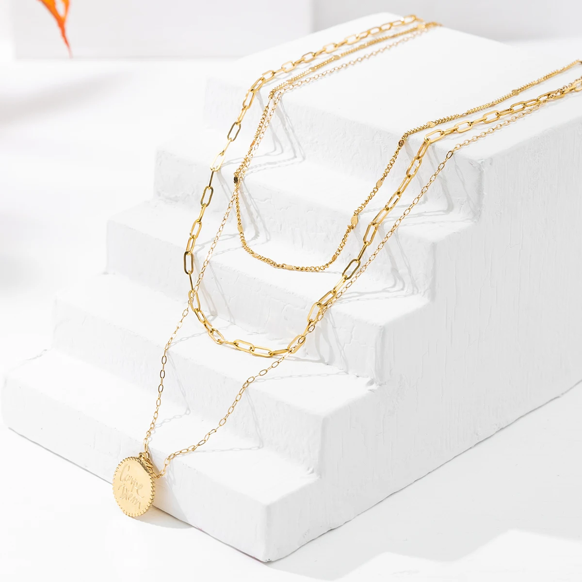 Jewelry Fashion Simple Metal Disc Multilayer Necklace Female Trendy Accessories Stainless Steel
Jewelry Fashion Simple Metal Disc Multilayer Necklace Female Trendy Accessories Stainless Steel