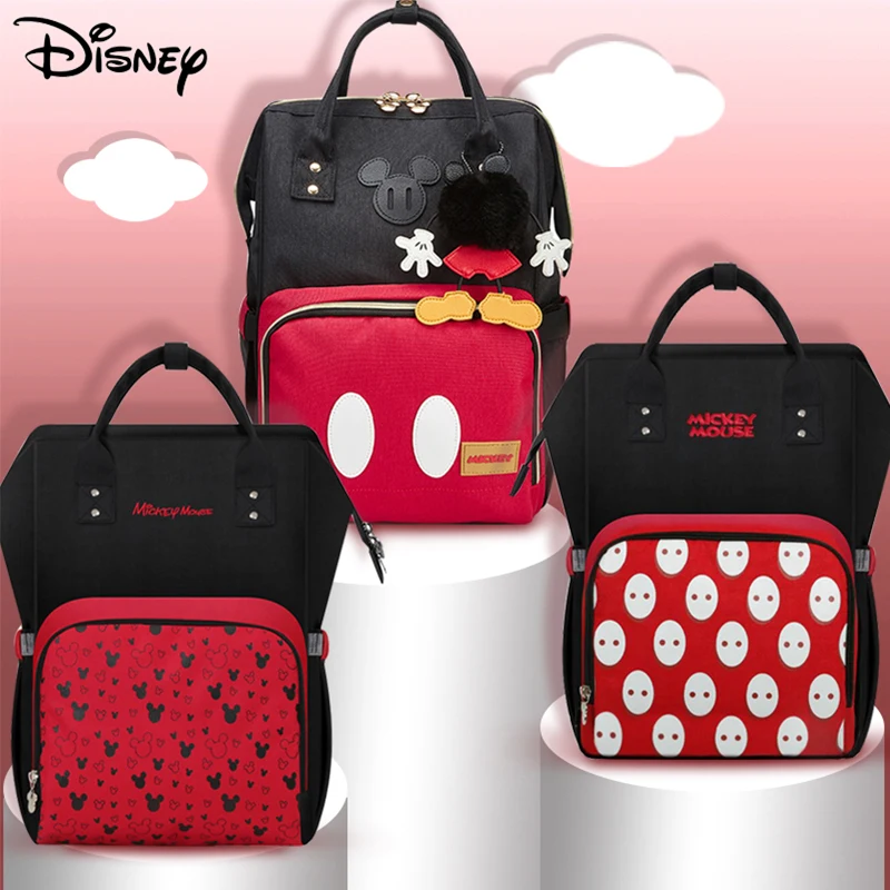 Новые сумки для подгузников Disney с Микки Маусом сумка ранцы мам младенцев