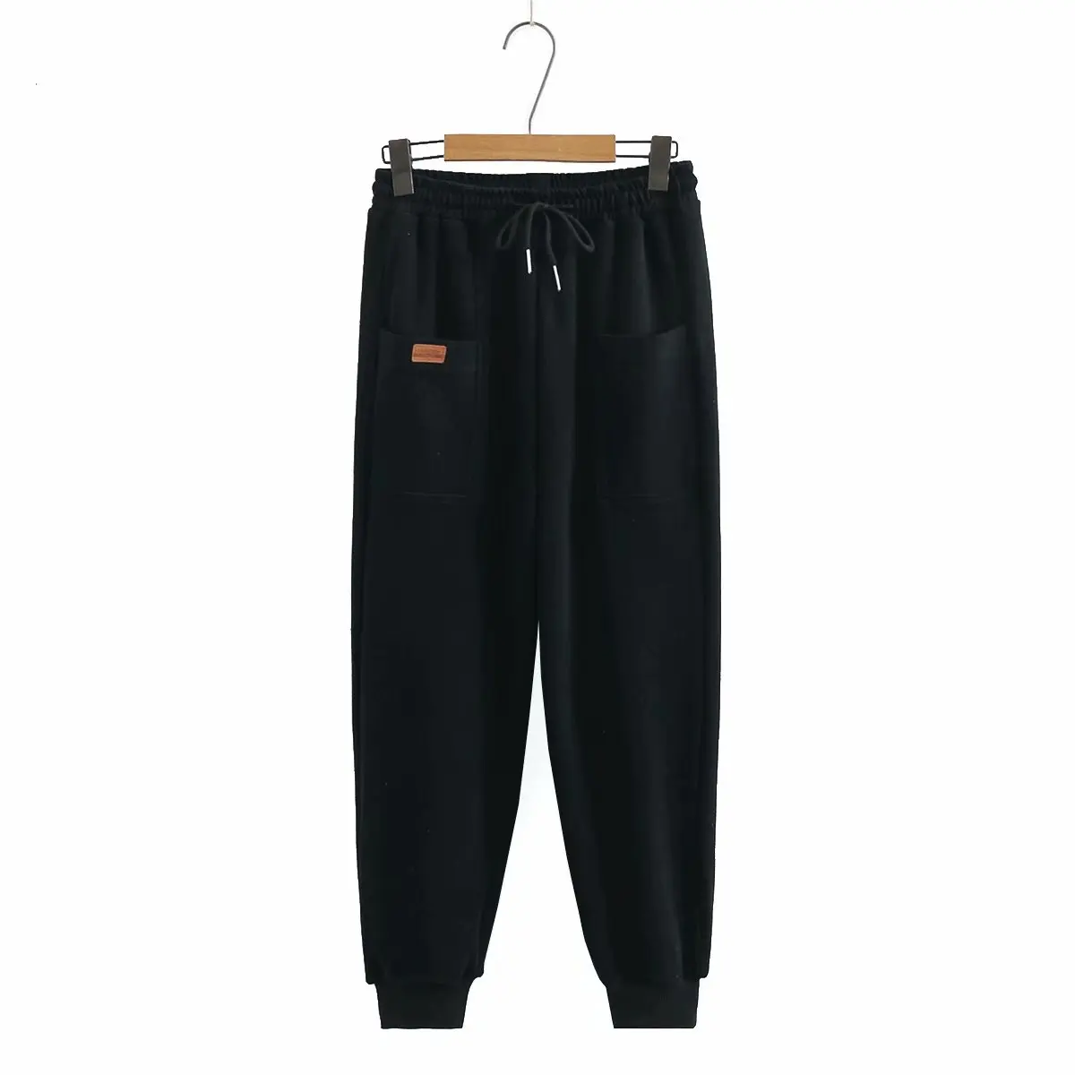 Plus size Women's pants 2021 autumn high waist pocket cotton loose Sweatpants black gray Oversize pants drawstring trousers
Plus size Women's pants 2021 autumn high waist pocket cotton loose Sweatpants black gray Oversize pants drawstring trousers