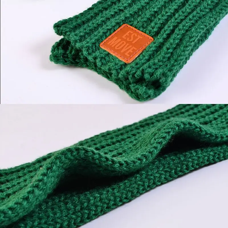 Children Boys Girls Knitted Scarf Acrylic Fiber Solid Color Thickened Winter Neck Warmer Shawl Rubber Letters Patch Scarves 2XPC
Children Boys Girls Knitted Scarf Acrylic Fiber Solid Color Thickened Winter Neck Warmer Shawl Rubber Letters Patch Scarves 2XPC