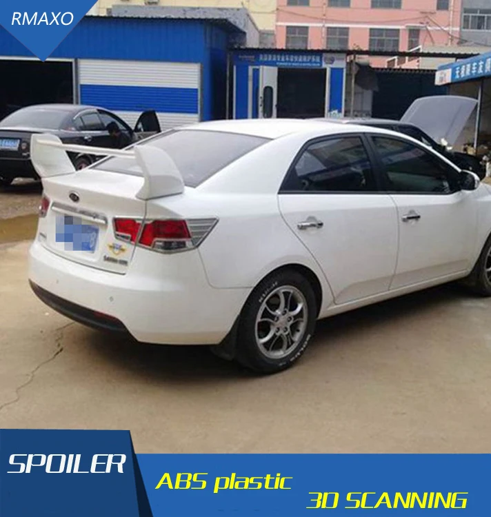 Спойлер для Forte SPORT ABS Материал заднего крыла автомобиля праймер цвет задний