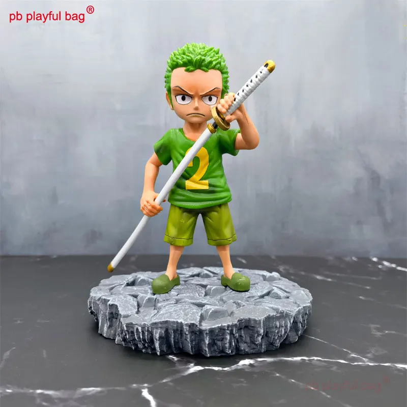 PB Playful Bag 16cm PVC Anime One Piece Childhood Roronoa Zoro Figurine Japanese Collectible Model Doll Kids Toys gifts CG22
PB Playful Bag 16cm PVC Anime One Piece Childhood Roronoa Zoro Figurine Japanese Collectible Model Doll Kids Toys gifts CG22