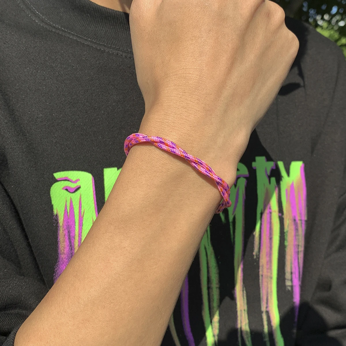 SHIXIN Y2K Charms Rope Bracelet Female Fashion Pink Rope Adjustable Bracelets With Small Beads for Men Hand Chain Jewelry 2021
SHIXIN Y2K Charms Rope Bracelet Female Fashion Pink Rope Adjustable Bracelets With Small Beads for Men Hand Chain Jewelry 2021