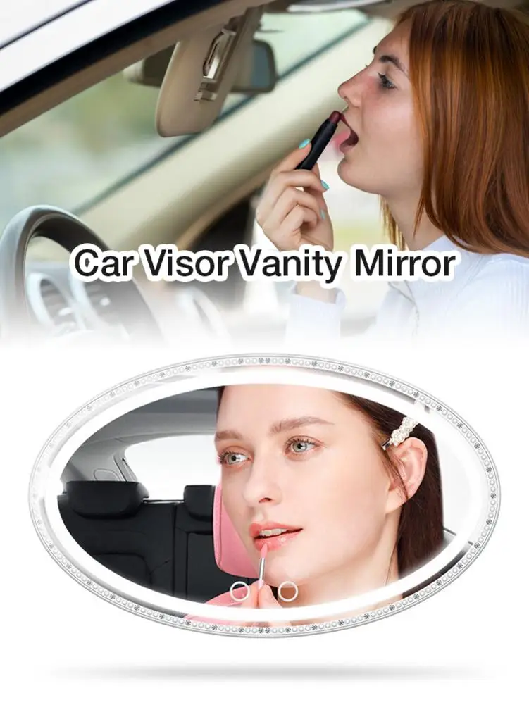 Car Interior Makeup Mirror Car Visor Vanity Mirror Automobile Cosmetic Mirrors With LED Lights Car Mirror Interior Rearview
Car Interior Makeup Mirror Car Visor Vanity Mirror Automobile Cosmetic Mirrors With LED Lights Car Mirror Interior Rearview