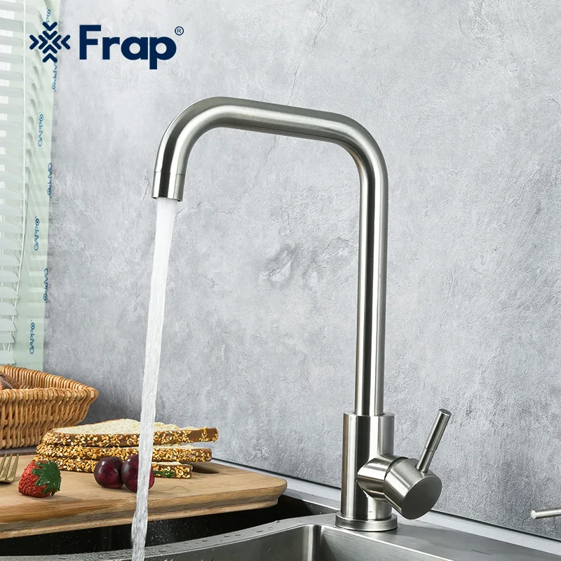 Смеситель из нержавеющей стали Frap Y40194, кухонный кран для раковины, для горячей и холодной воды
Смеситель из нержавеющей стали Frap Y40194, кухонный кран для раковины, для горячей и холодной воды