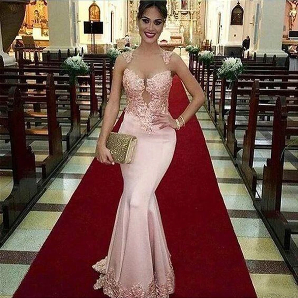 Mermaid Trumpet O-Neck Illusion Sexy Sleeveless Formal Dresses Custom Prom Party Gown Floor-Length Evening Dress
Mermaid Trumpet O-Neck Illusion Sexy Sleeveless Formal Dresses Custom Prom Party Gown Floor-Length Evening Dress