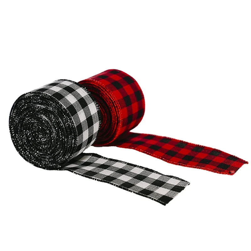 3 Rolls Wired Burlap Plaid Ribbon,Red and Black Gingham Ribbon for Gifts Wrapping,Craft&DIY Project,Home Decoration
3 Rolls Wired Burlap Plaid Ribbon,Red and Black Gingham Ribbon for Gifts Wrapping,Craft&DIY Project,Home Decoration