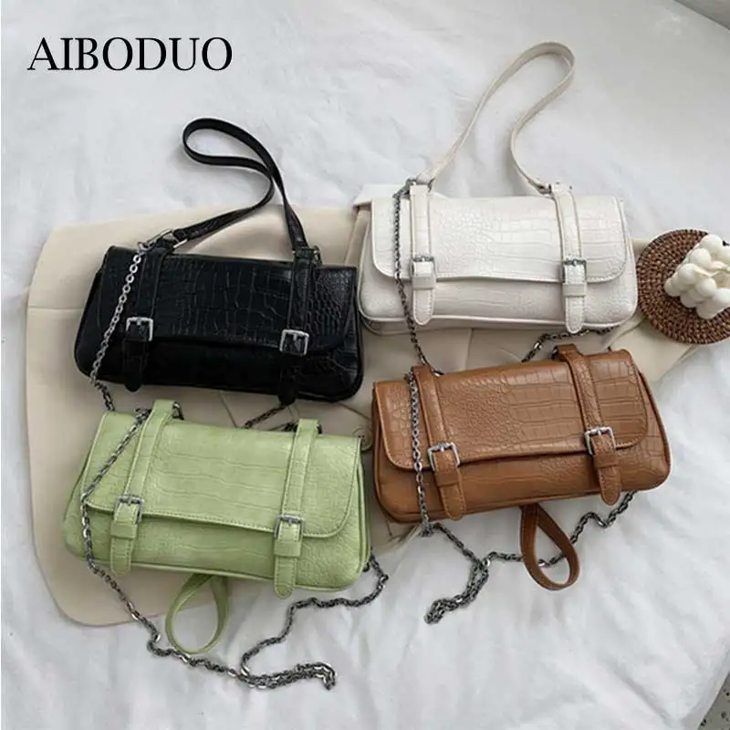 AIBODUO New Baguette For Girls 2020 Fashion Korean Style Versatile Chain Shoulder Bag Fashion Multicolor Messenger Bag
AIBODUO New Baguette For Girls 2020 Fashion Korean Style Versatile Chain Shoulder Bag Fashion Multicolor Messenger Bag