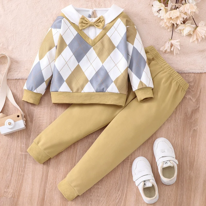 Kids Clothes Girls Clothes Spring Fall 2 Pcs Sets Bow Gentleman Long Sleeve Tops+trousers Casual Boys Clothes Girls Outfits 1-6Y
Kids Clothes Girls Clothes Spring Fall 2 Pcs Sets Bow Gentleman Long Sleeve Tops+trousers Casual Boys Clothes Girls Outfits 1-6Y