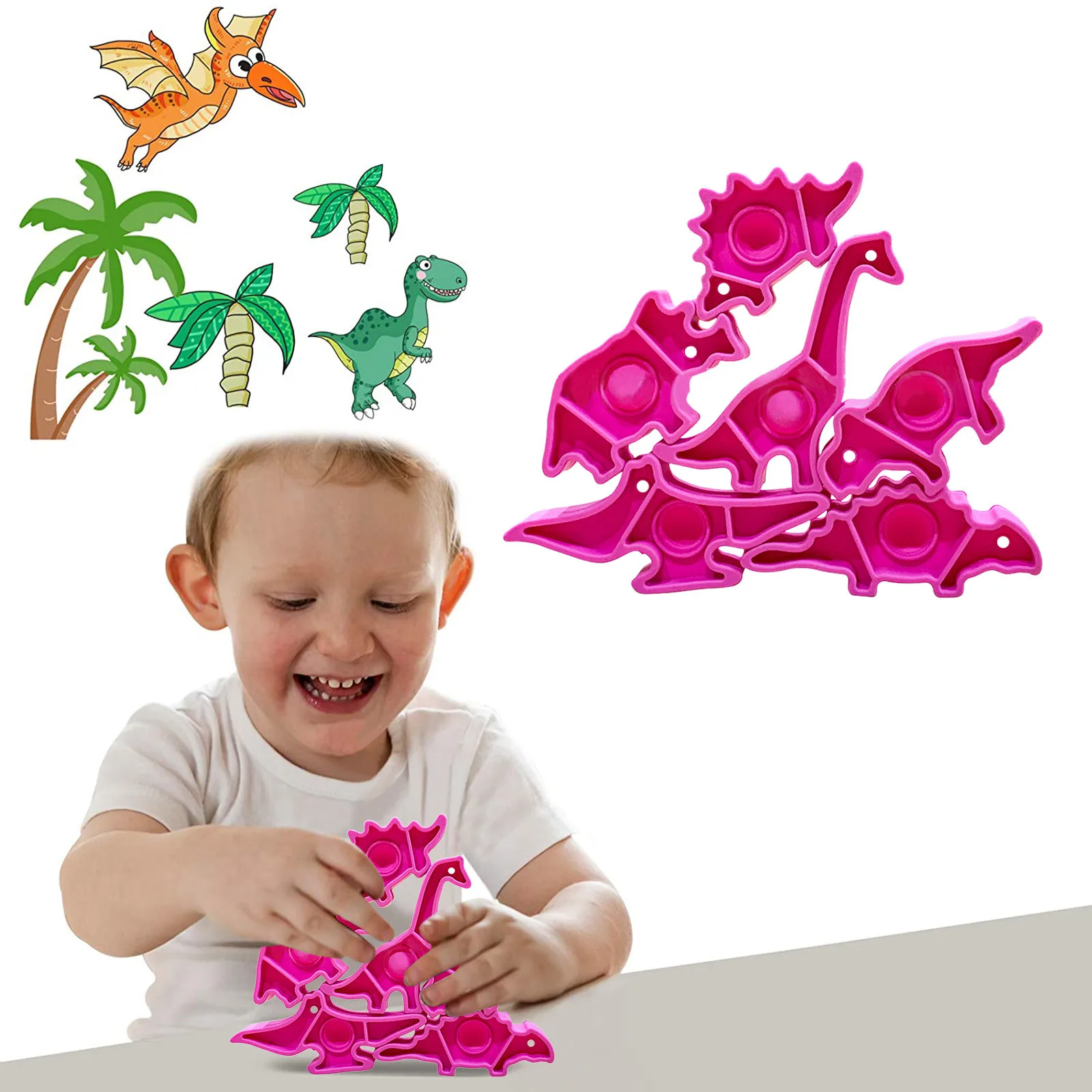 Solid Color Dinosaur Pop It Antistress Fidget Toys Building Blocks Silicone Constructor Intelligence Montessori Toy
Solid Color Dinosaur Pop It Antistress Fidget Toys Building Blocks Silicone Constructor Intelligence Montessori Toy