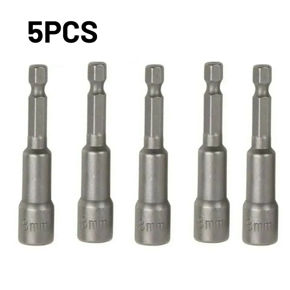 5Pcs 8mm Silver Magnetic Hex Socket Tech Screw Driver Tek Bit Drill Nut Setter Roofing Cladding Set Bits Sets Hand Tool Parts
5Pcs 8mm Silver Magnetic Hex Socket Tech Screw Driver Tek Bit Drill Nut Setter Roofing Cladding Set Bits Sets Hand Tool Parts