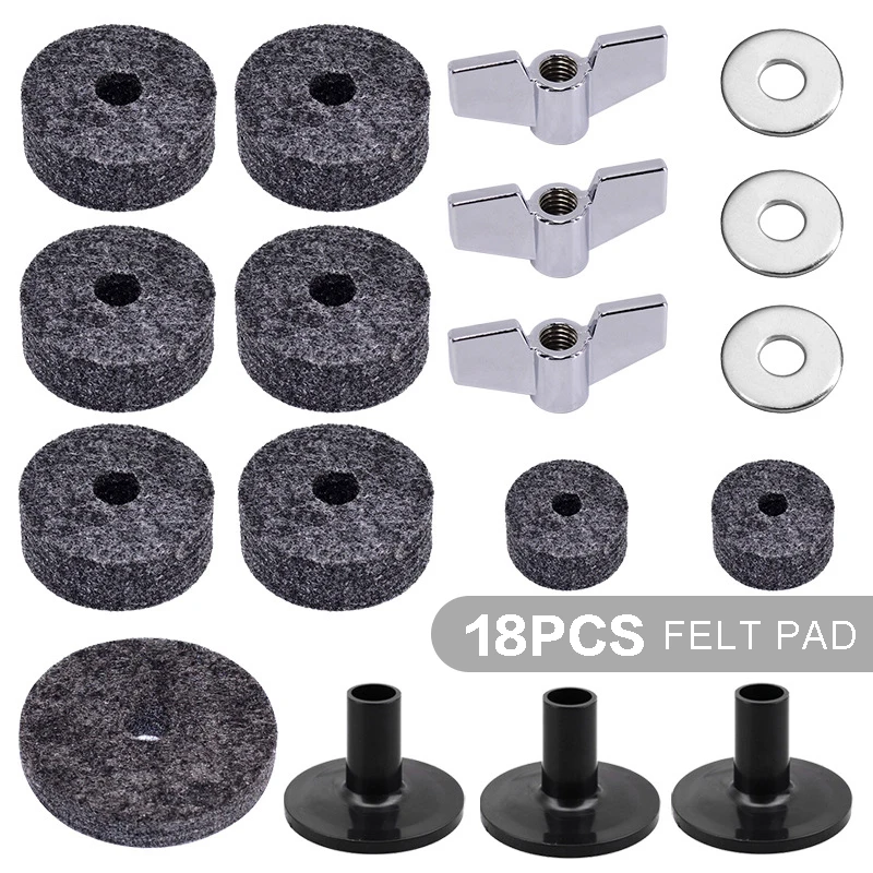 18 шт., набор Противоскользящих фетровых гаек для барабана
18 шт., набор Противоскользящих фетровых гаек для барабана