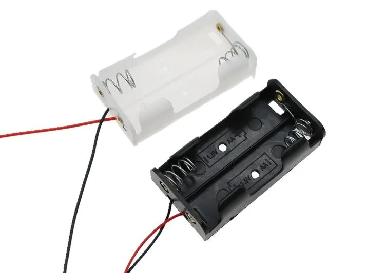 400pcs/lot Plastic 2 x 1.5V AA Battery Holder Case Box with Wire Leads 2 Slots 3V Way DIY Batteries Storage Box Case
400pcs/lot Plastic 2 x 1.5V AA Battery Holder Case Box with Wire Leads 2 Slots 3V Way DIY Batteries Storage Box Case