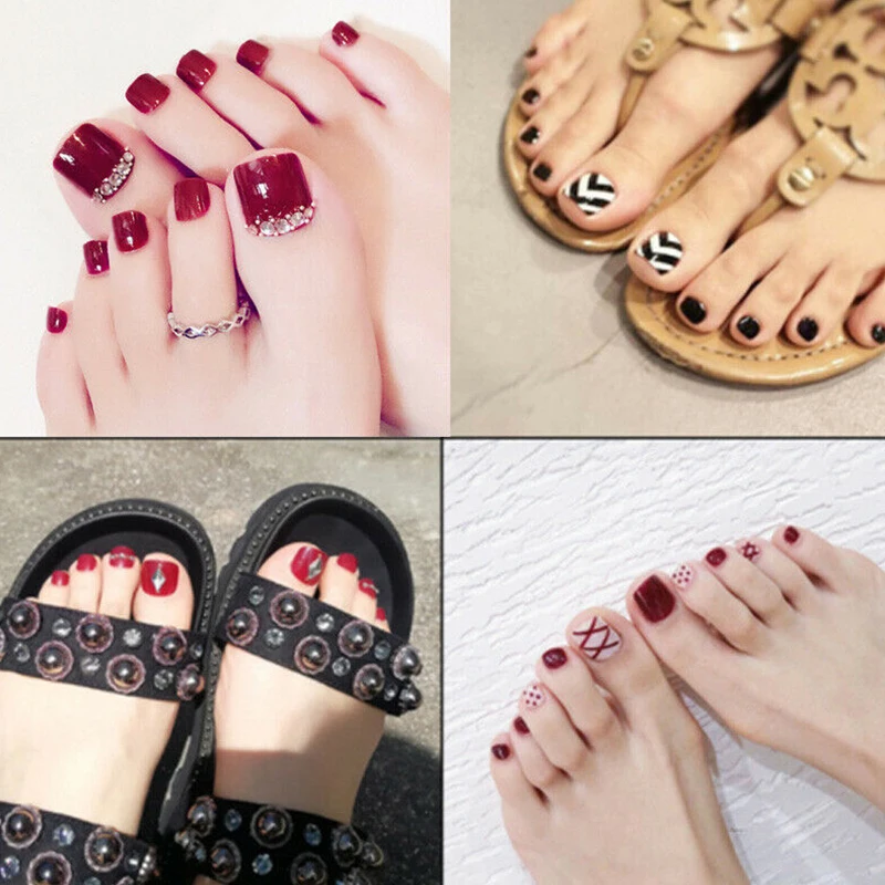 100 Pcs/box Fake Toe Nails Full Coverage Artificial Nail Acrylic Nail Clear Natural False Nail Tips Diy Design Manicure Tool
100 Pcs/box Fake Toe Nails Full Coverage Artificial Nail Acrylic Nail Clear Natural False Nail Tips Diy Design Manicure Tool