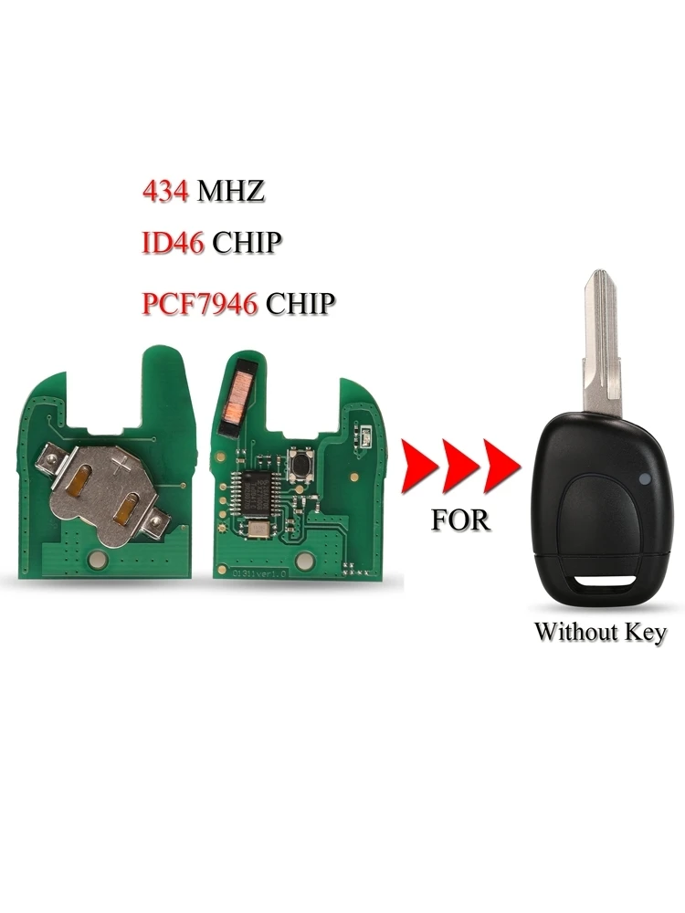 Kutery 10pcs/Lot Remote Car Key Circuit Board For Renault Master Kangoo Clio Twingo 433MHZ ID46 PCF7946 Chip
Kutery 10pcs/Lot Remote Car Key Circuit Board For Renault Master Kangoo Clio Twingo 433MHZ ID46 PCF7946 Chip