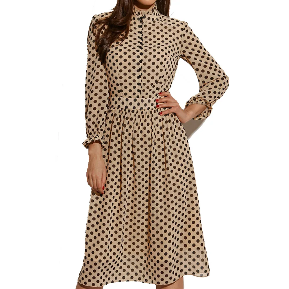 Dresses for Women Polka Dot Dress Retro Hepburn Style Amazon 2021 New Women's Autumn and Winter Clothing Wooden Dress
Dresses for Women Polka Dot Dress Retro Hepburn Style Amazon 2021 New Women's Autumn and Winter Clothing Wooden Dress