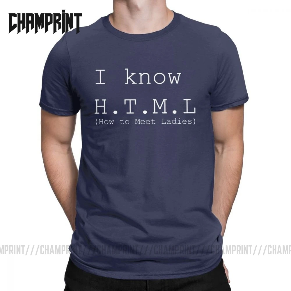 Модные мужские хлопковые футболки I знаем HTML Silicon Valley Забавные Aviato Hooli Geek Tv Nerd