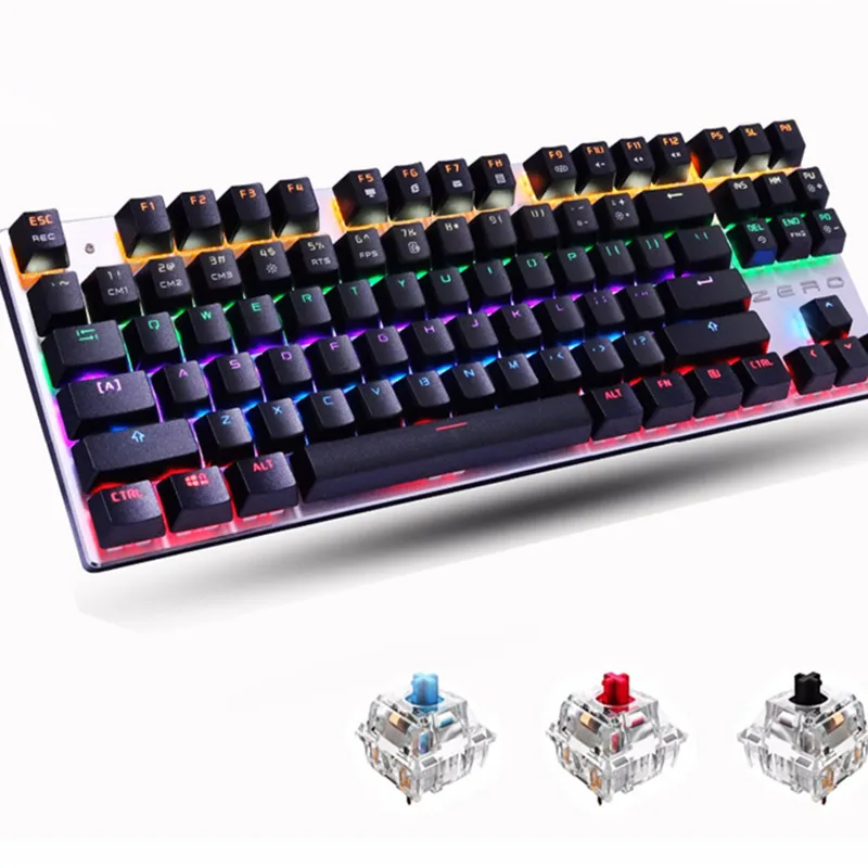 mechanical keyboard editing 87 key blue switches key games for Russian desktop tablet adhesive
mechanical keyboard editing 87 key blue switches key games for Russian desktop tablet adhesive