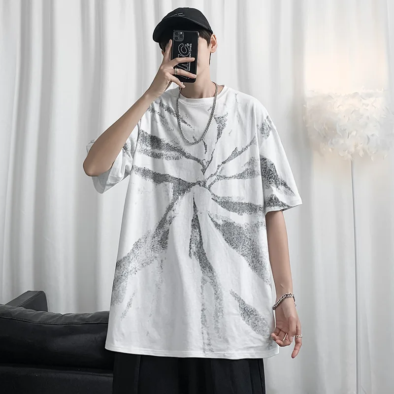 Tie Dye Print Men Short Sleeve T Shirt O Neck Fashion Casual Top Streetwear Oversized Basic Pullover Korean Style Harajuku Teen 
Tie Dye Print Men Short Sleeve T Shirt O Neck Fashion Casual Top Streetwear Oversized Basic Pullover Korean Style Harajuku Teen