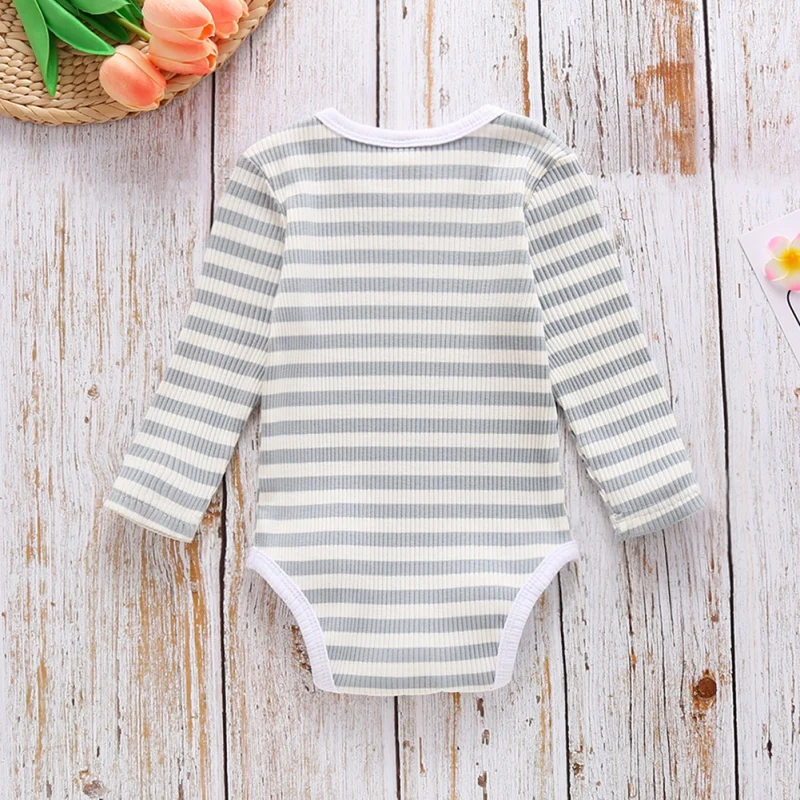Baby Bodysuit Newborn Baby Clothes Boys Girls Color Striped Long-sleeve Autumn Jumpsuit Outfit Casual Clothing 0-24M
Baby Bodysuit Newborn Baby Clothes Boys Girls Color Striped Long-sleeve Autumn Jumpsuit Outfit Casual Clothing 0-24M