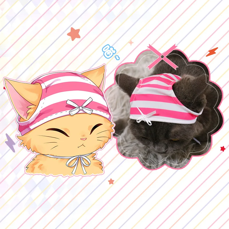 The same pet trousers headgear blue and white fat cat small dog cute hat funny headwear
The same pet trousers headgear blue and white fat cat small dog cute hat funny headwear