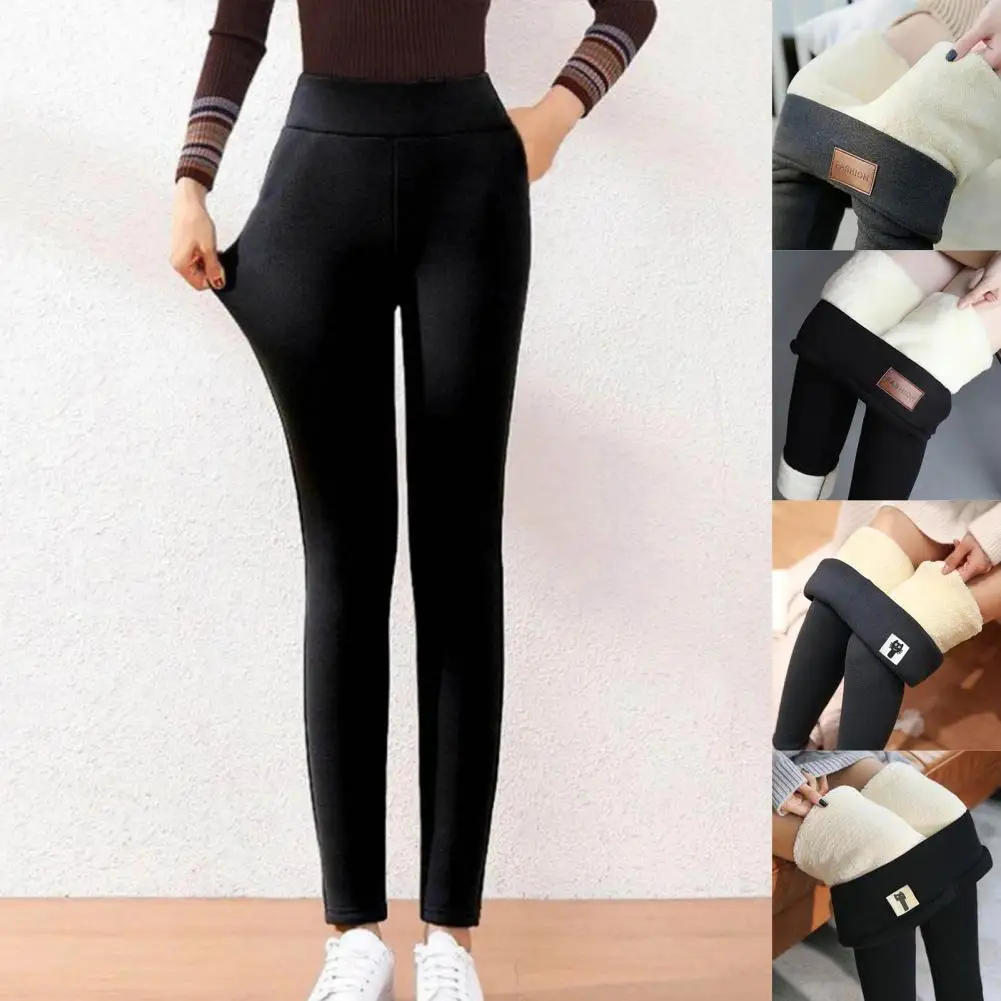 Base Pants Solid Color Cashmere Casual Stretchy Warm Winter Trousers for Daily Wear
Base Pants Solid Color Cashmere Casual Stretchy Warm Winter Trousers for Daily Wear