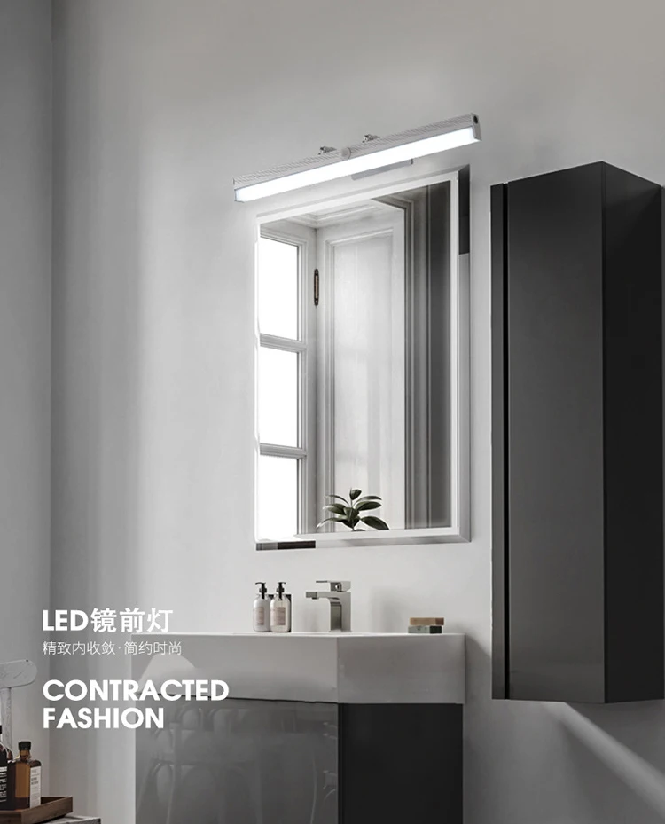 PIR LED Mirror Front Light Bathroom Toilet Mirror Cabinet Light Free Punching with Switch Simple Wall Light Body Induction
PIR LED Mirror Front Light Bathroom Toilet Mirror Cabinet Light Free Punching with Switch Simple Wall Light Body Induction