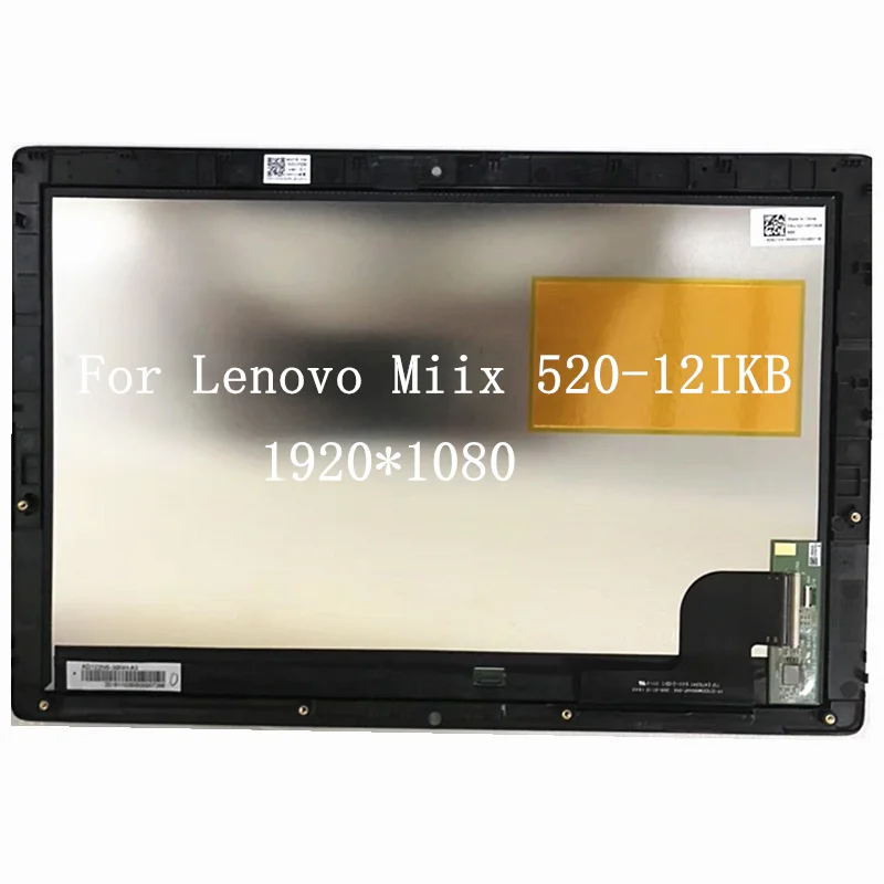 

With Frame Touch LCD SCREEN For Lenovo Miix Miix 520 12 Miix 520-12Ikb miix520-12 display matrix digitizer assembly 1920*1080