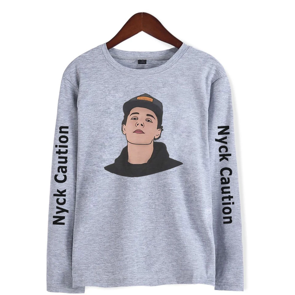 Nyck Caution Shirt Crew Neck Women Men's Shirt Long Sleeve Tshirt Unisex Harajuku Streetshirt 2021 Pop Singer Fashion Clothes
Nyck Caution Shirt Crew Neck Women Men's Shirt Long Sleeve Tshirt Unisex Harajuku Streetshirt 2021 Pop Singer Fashion Clothes