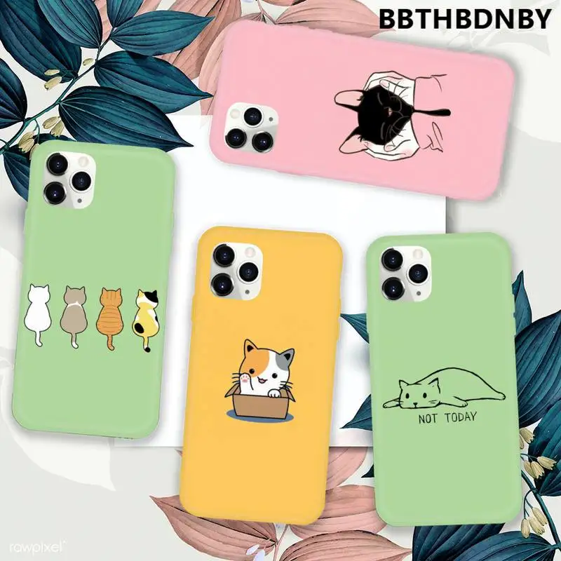 cute cat Phone Case Green Candy Color for iPhone 11 12 13 mini pro XS MAX 8 7 6 6S Plus X SE 2020 XR
cute cat Phone Case Green Candy Color for iPhone 11 12 13 mini pro XS MAX 8 7 6 6S Plus X SE 2020 XR