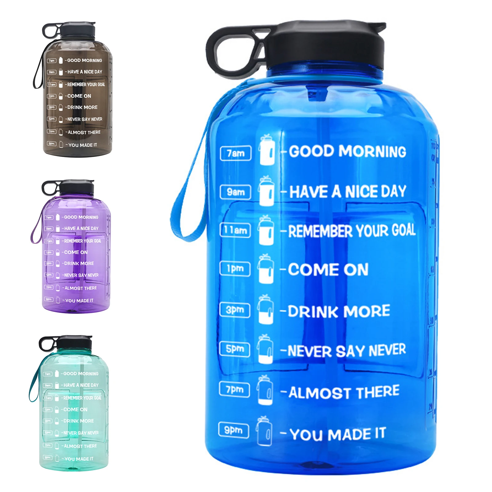 3.78L 128oz Gallon Water Bottle with Straw Clear Plastic BPA Drinking Bottles GYM Tool Jug BPA Free Outdoor Sports Cup PETG
3.78L 128oz Gallon Water Bottle with Straw Clear Plastic BPA Drinking Bottles GYM Tool Jug BPA Free Outdoor Sports Cup PETG