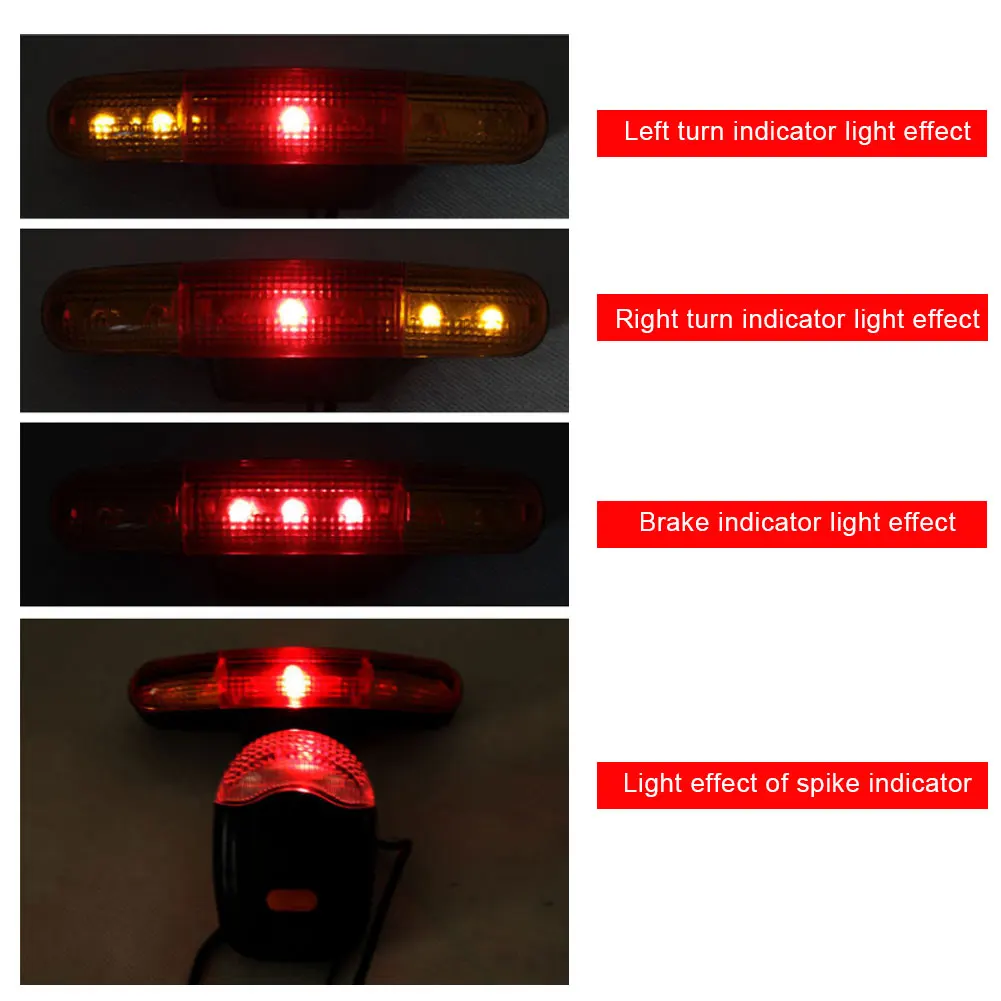 7 Led Multi-Function Bicycle Turn Signal / Tail Light Electric Horn Brake Light 8 Sound Horn Bicycle Light
7 Led Multi-Function Bicycle Turn Signal / Tail Light Electric Horn Brake Light 8 Sound Horn Bicycle Light