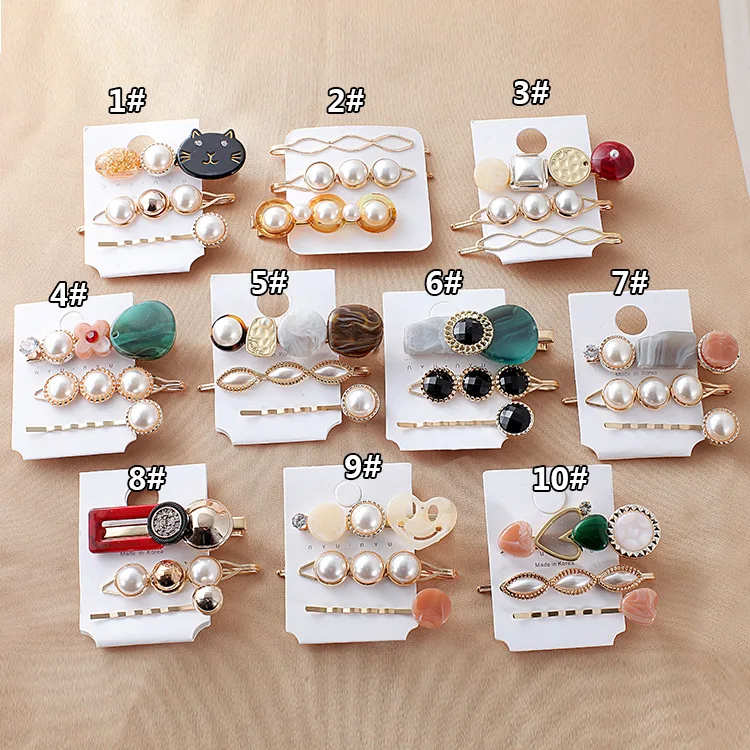 3 Pieces Fashion Sweet Pearl Acrylic Hair Clip Set Bobby Pin Cute Cat Flowers Hair Pins for Women Hair Accessories Jewelry
3 Pieces Fashion Sweet Pearl Acrylic Hair Clip Set Bobby Pin Cute Cat Flowers Hair Pins for Women Hair Accessories Jewelry