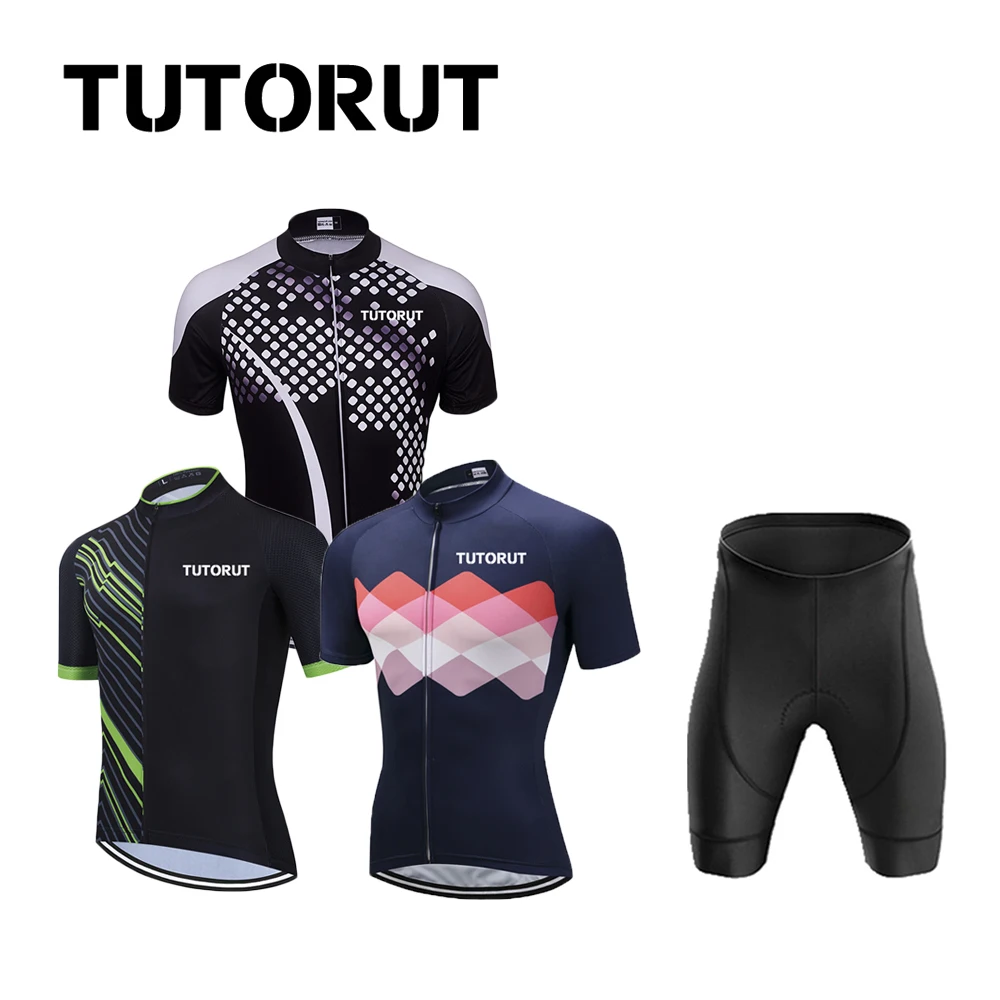 TUTORUT Cycling Clothing Men's Quick Dry Summer Cycle Jersey Road Bicycle Racing Sportswear Breathable Bike Clothes With Pockets
TUTORUT Cycling Clothing Men's Quick Dry Summer Cycle Jersey Road Bicycle Racing Sportswear Breathable Bike Clothes With Pockets