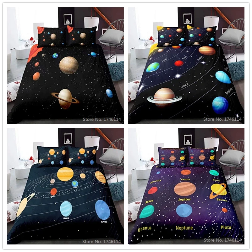 3D Printed Universe Outer Space Galaxy Bedding Set Twin Full Queen King Size Duvet Cover Set Planet Space Bed Linens Bedclothes
3D Printed Universe Outer Space Galaxy Bedding Set Twin Full Queen King Size Duvet Cover Set Planet Space Bed Linens Bedclothes