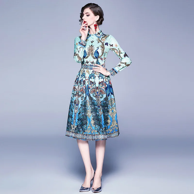 2019 длинный рукав Темперамент печать длинный рукав лацкан платье костюм-платье
2019 длинный рукав Темперамент печать длинный рукав лацкан платье костюм-платье
