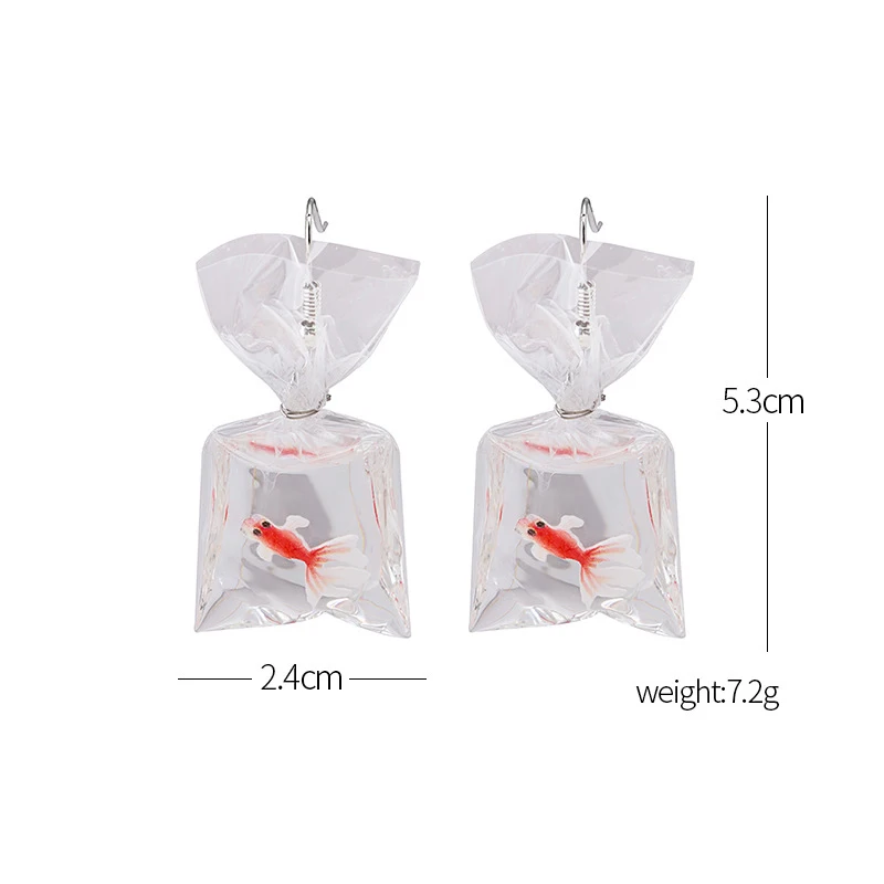 1 Pair Cute Cartoon Resin Goldfish Imitation Water Bag Shape Charms Earrings Funny Cute Water Pouch Jewelry DIY Handmade
1 Pair Cute Cartoon Resin Goldfish Imitation Water Bag Shape Charms Earrings Funny Cute Water Pouch Jewelry DIY Handmade