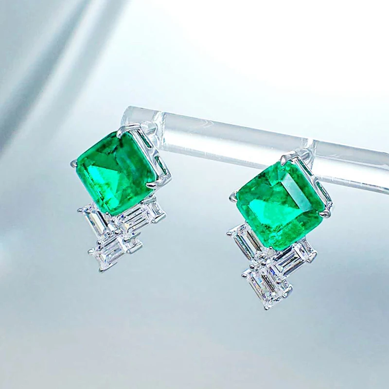 Knobspin 100% 925 Sterling Silver Square Green Wedding Stud Earrings For Women High Carbon Diamond Party Fine Jewelry Wholesale
Knobspin 100% 925 Sterling Silver Square Green Wedding Stud Earrings For Women High Carbon Diamond Party Fine Jewelry Wholesale