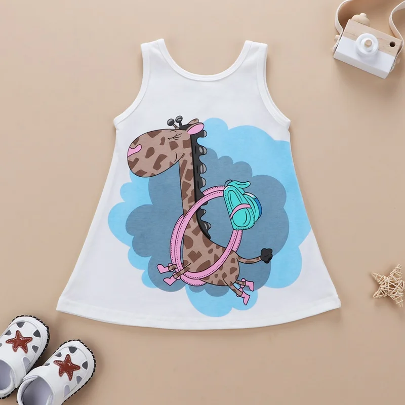 2021 New Summer Baby Girl Sleeveless Cartoon cute Animal Printed Princess Dress Kids Casual Vest Dresses Baby Girl Clothes 6-24M
2021 New Summer Baby Girl Sleeveless Cartoon cute Animal Printed Princess Dress Kids Casual Vest Dresses Baby Girl Clothes 6-24M