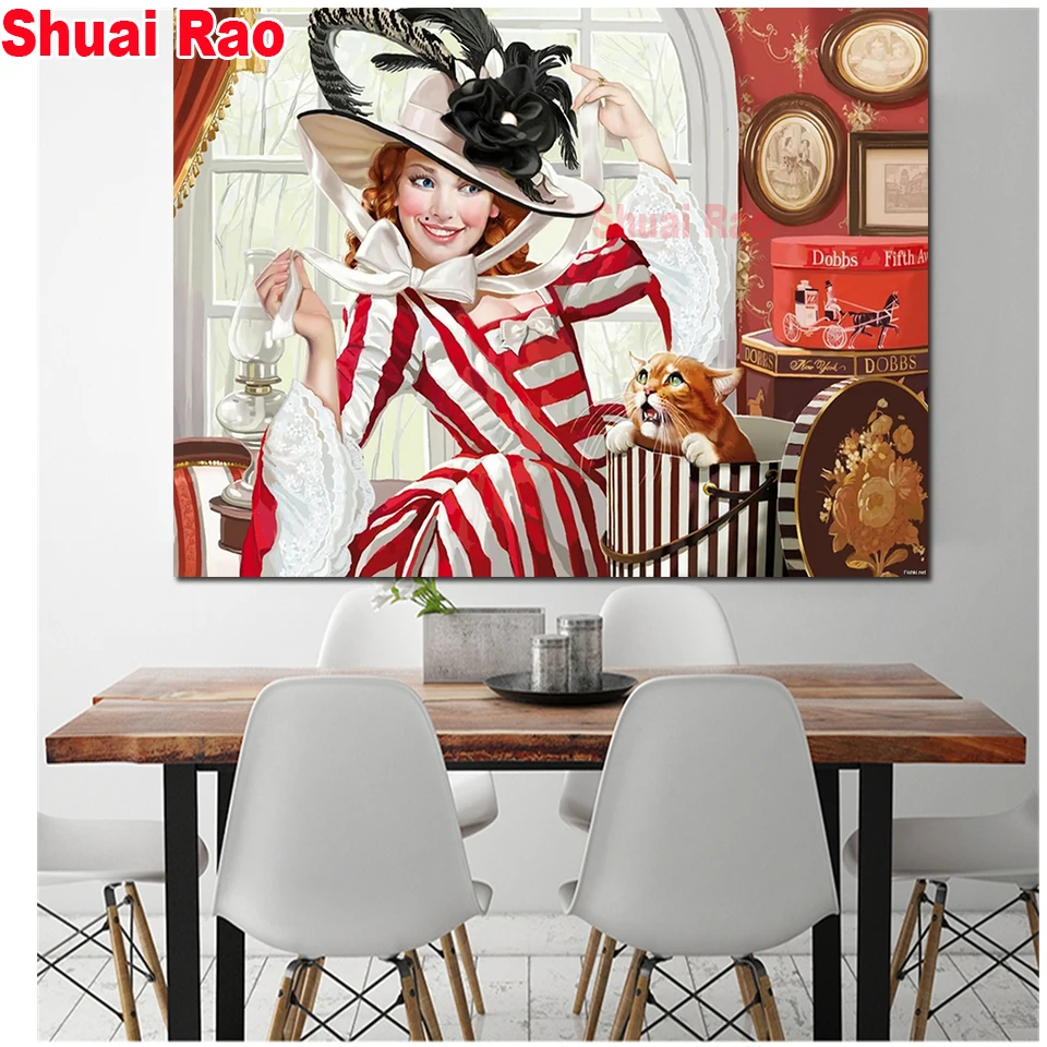 Children's Stories 5d diy diamond painting full,square diamond picture of rhinestone embroidery round drill,lady and cat,
Children's Stories 5d diy diamond painting full,square diamond picture of rhinestone embroidery round drill,lady and cat,