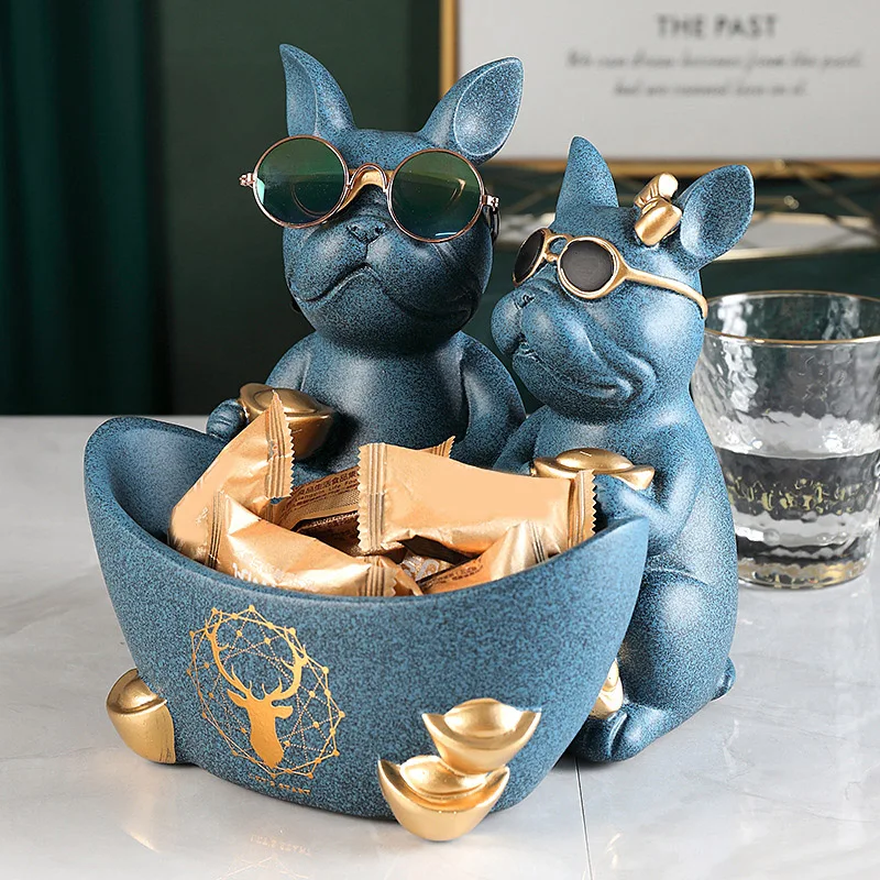 Resin Bulldog Dog Statue Animal Sculpture Storage Box for Key Jewelry Home Living Room Decor Housewarming Gift L23
Resin Bulldog Dog Statue Animal Sculpture Storage Box for Key Jewelry Home Living Room Decor Housewarming Gift L23