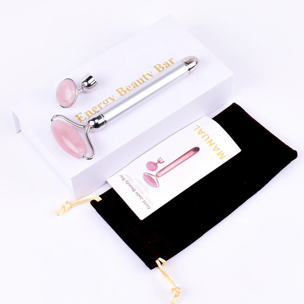 Facial Electronic Massage Roller ROSE QUARTZ Scraper Gemstone Massager Tools Slimming Face Wrinkle Removal As Gifts Presents
Facial Electronic Massage Roller ROSE QUARTZ Scraper Gemstone Massager Tools Slimming Face Wrinkle Removal As Gifts Presents