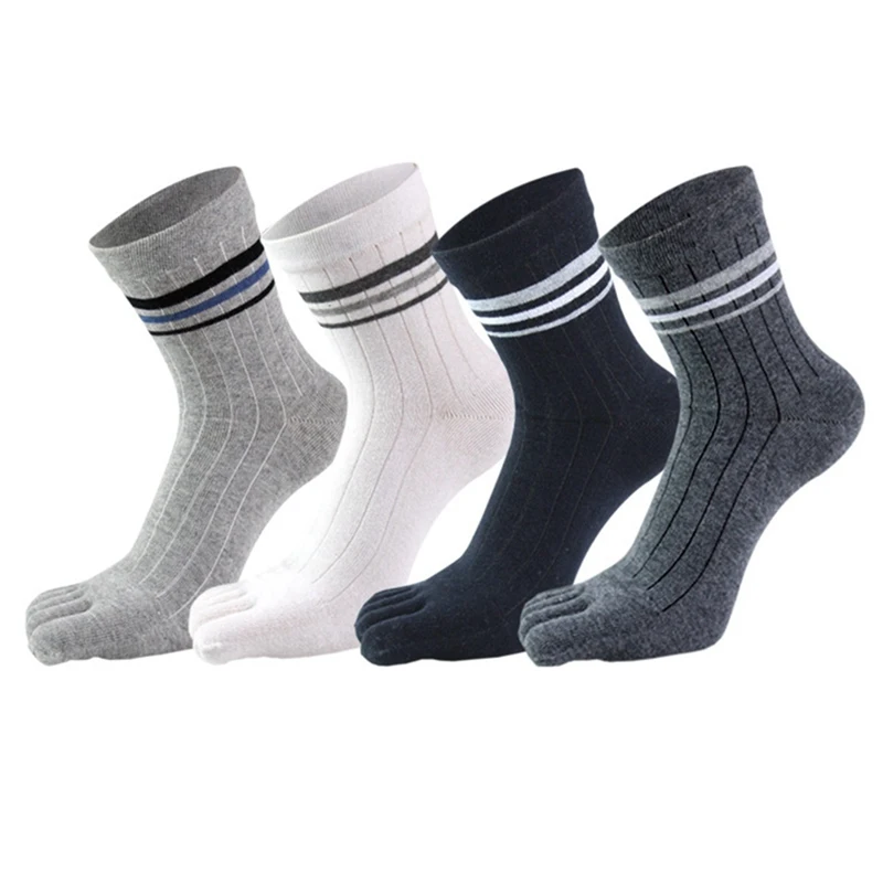 Men's Five-finger Cotton Striped Socks Male Fashion Comfortable long Socks Patchwork Deodorant Foot Sock
Men's Five-finger Cotton Striped Socks Male Fashion Comfortable long Socks Patchwork Deodorant Foot Sock