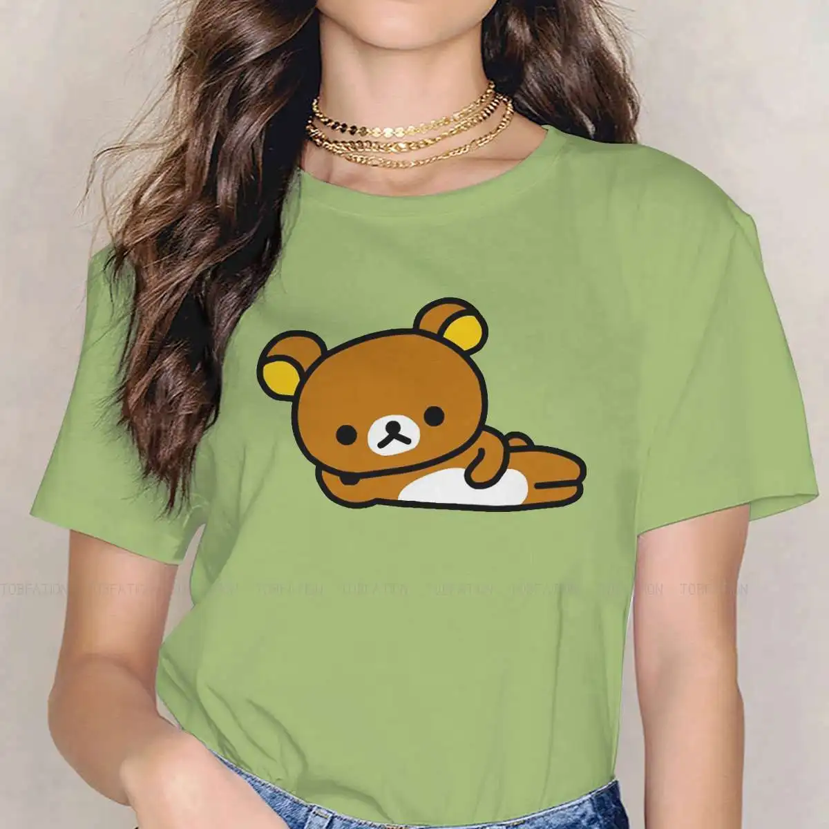 Футболка Rilakkuma для женщин и девушек, базовая футболка в стиле ссборки, модная свободная футболка высокого качества
Футболка Rilakkuma для женщин и девушек, базовая футболка в стиле ссборки, модная свободная футболка высокого качества