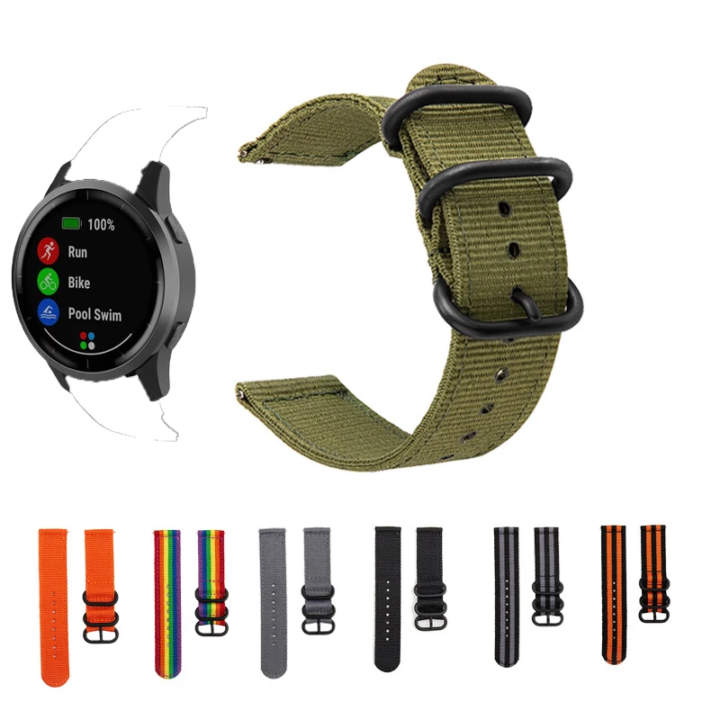 For Garmin vivoactive 3 Forerunner 645 245 watch accessories Nylon Replacement Strap Bracelet For vivoactive 4 4s Watchband 22mm
For Garmin vivoactive 3 Forerunner 645 245 watch accessories Nylon Replacement Strap Bracelet For vivoactive 4 4s Watchband 22mm